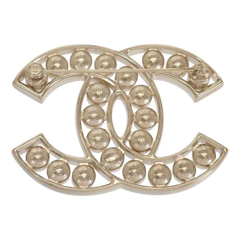 シャネル CHANEL ココマーク パールブローチ A64978 B14357 ブローチ メタル フェイクパール ゴールド ホワイト ゴールド金具 レディース【中古】【Aランク】