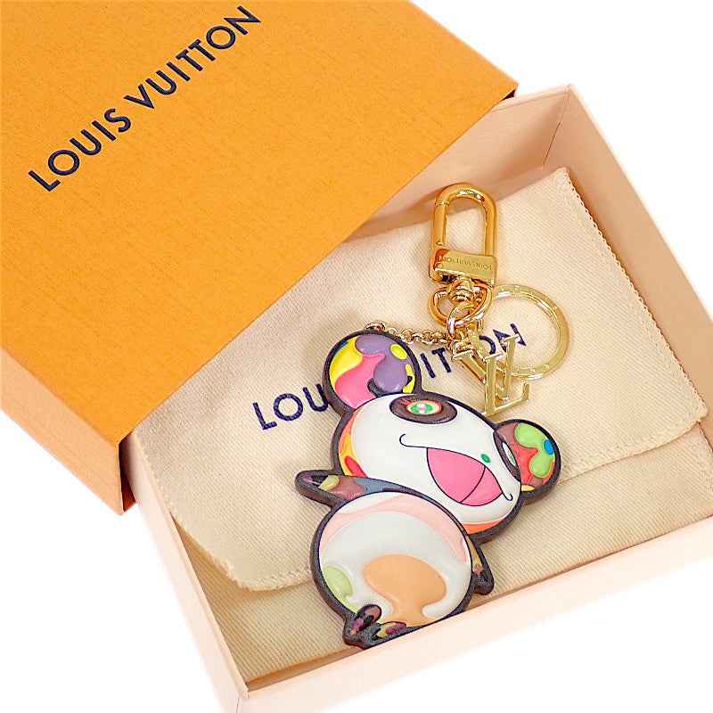 ルイヴィトン LOUIS VUITTON LV×TM キーホルダー スーパーフラット M02467 キーホルダー モノグラムキャンバス ゴールド金具 メンズ レディース【中古】【Aランク】