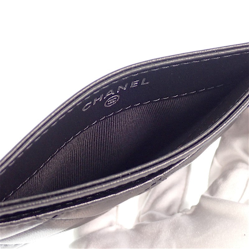 シャネル CHANEL クラシック AP0213 カードケース ラムスキン ブラック