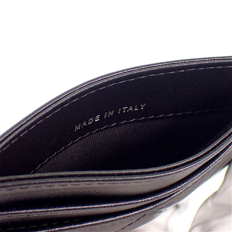 シャネル CHANEL クラシック AP0213 カードケース ラムスキン ブラック レディース メンズ【中古】【Aランク】