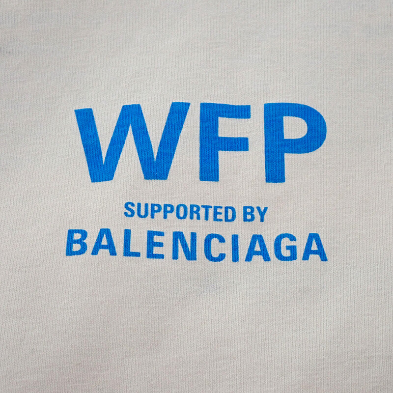 バレンシアガ BALENCIAGA WFP ロゴ Tシャツ XS 764235 半袖Ｔシャツ コットン グレー メンズ レディース【中古】【Aランク】