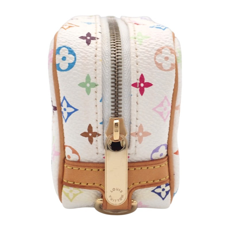 ルイヴィトン LOUIS VUITTON トゥルースワピティ M58033 モノグラム ポーチ レザー マルチカラー ホワイト ブロン ゴールド金具 レディース【中古】【ABランク】