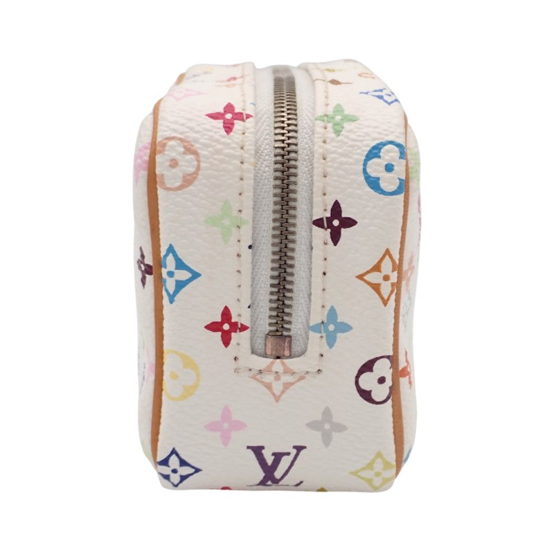 ルイヴィトン LOUIS VUITTON トゥルースワピティ M58033 モノグラム ポーチ レザー マルチカラー ホワイト ブロン ゴールド金具 レディース【中古】【ABランク】
