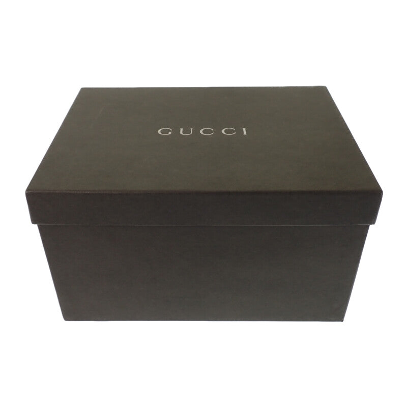 グッチ GUCCI バンブーバニティ 032_1956_0150 ハンドバッグ ナイロン カーフ ブラック シルバー金具 メンズ レディース【中古】【ABランク】