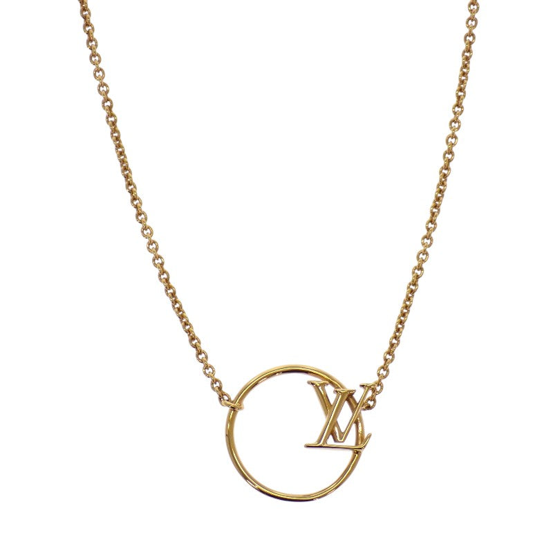 ルイヴィトン LOUIS VUITTON LVエクリプス コリエ M00762 ネックレス メタル ゴールド レディース【中古】【ABランク】