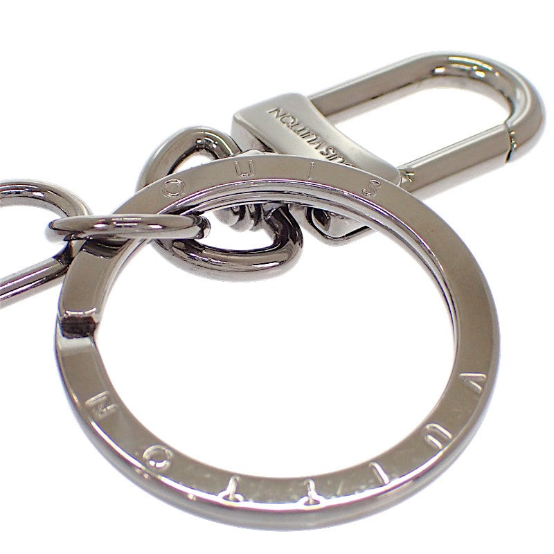LOUIS VUITTON Porte Cles Whistle M64177 Monogram Keychain Metal Black Monogram Eclipse Silver Hardware Men's Women's Unisex 【Used】 【AB Rank】