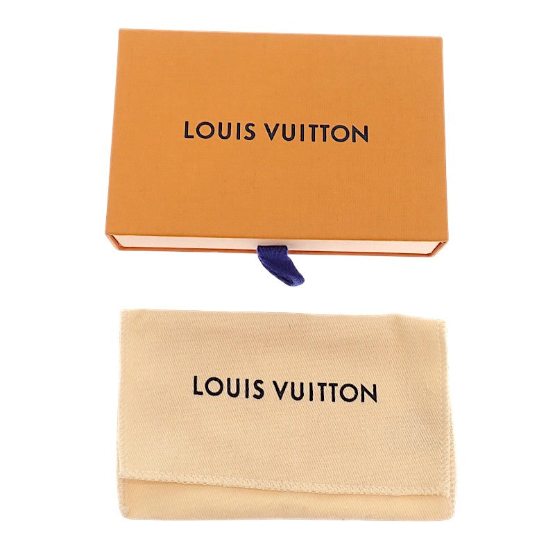 LOUIS VUITTON Porte Cles Whistle M64177 Monogram Keychain Metal Black Monogram Eclipse Silver Hardware Men's Women's Unisex 【Used】 【AB Rank】