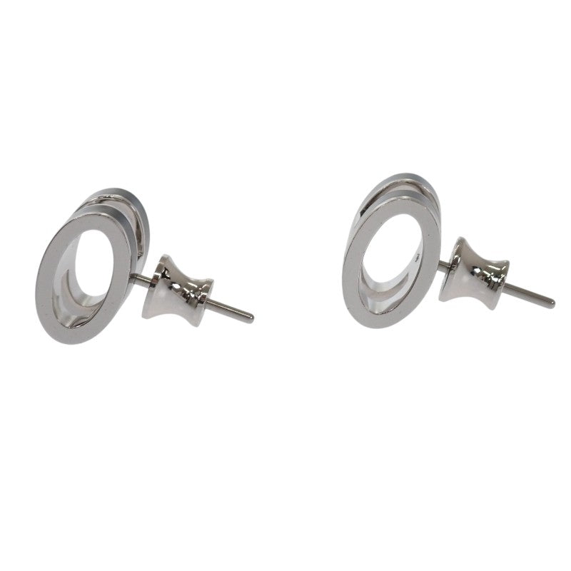 エルメス HERMES ポップH ピアス メタル ブラック シルバー金具 レディース【中古】【ABランク】