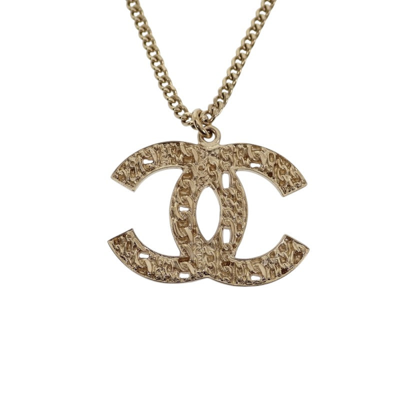 シャネル CHANEL ココマーク 100周年 ヴィンテージ A64826 X01060 ネックレス メタル ゴールド レディース メンズ【中古】【ABランク】