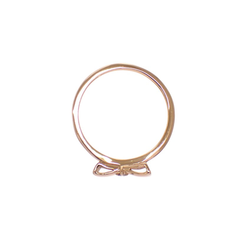 ete リボン ピンキーリング ananコラボ 3号 リング K10ピンクゴールド ダイヤモンド レディース【中古】【Aランク】