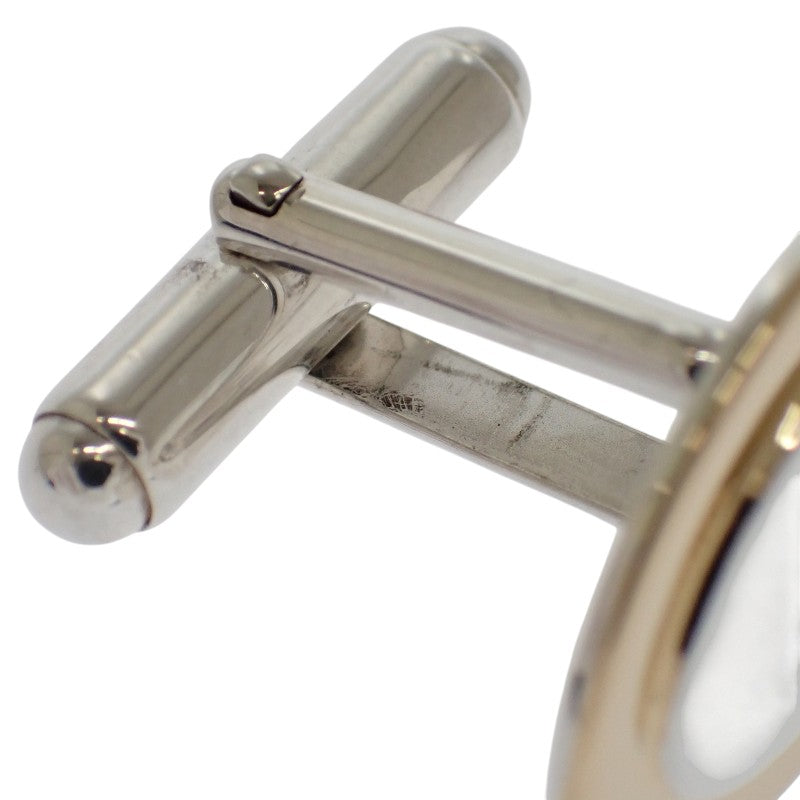 ティファニー TIFFANY&Co. オーバル カフリンクス カフス K18イエローゴールド スターリングシルバー ゴールド シルバー メンズ【中古】【Aランク】