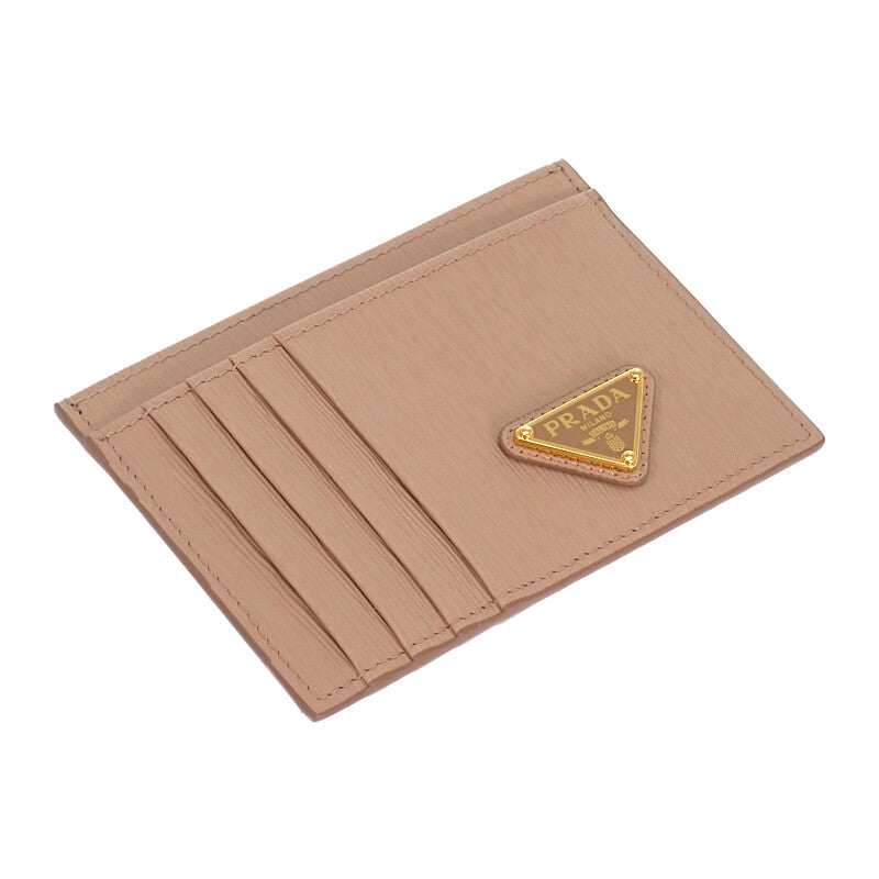 PRADA VITELLO 1MC053 2DDU F0236 Card Case Leather Pink CIPRIA Gold Hardware Women's [Used] [A Rank]