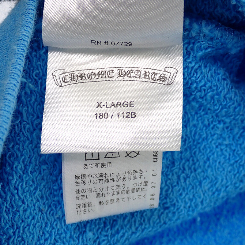 CHROME HEARTS Matty Boy Collaboration Hoodie XL 408154464 680 Cotton Blue Men's [Used] [B Rank]