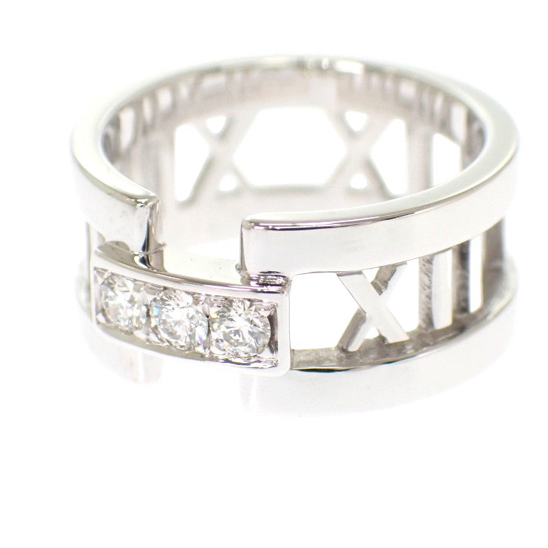 ティファニー TIFFANY&Co. アトラス オープン 8号 リング K18ホワイトゴールド ダイヤモンド レディース【中古】【Aランク】