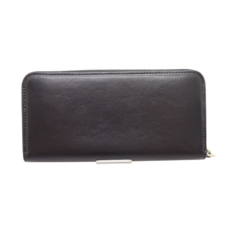 Chloe Long Zip Wallet CHC23AP970I10001 Calf Black Gold Hardware Women's Bi-fold Wallet [Used] [AB Rank]
