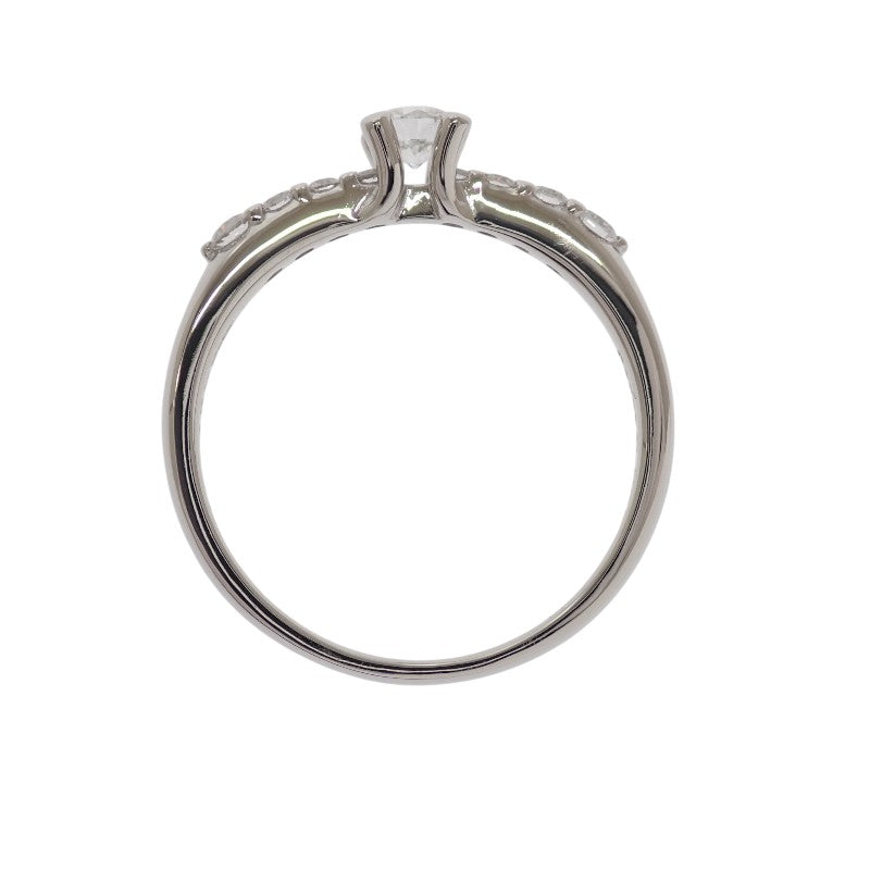 Dior Diamond Ring Pt950 Platinum Diamond Ladies #12 [Used] [A Rank]