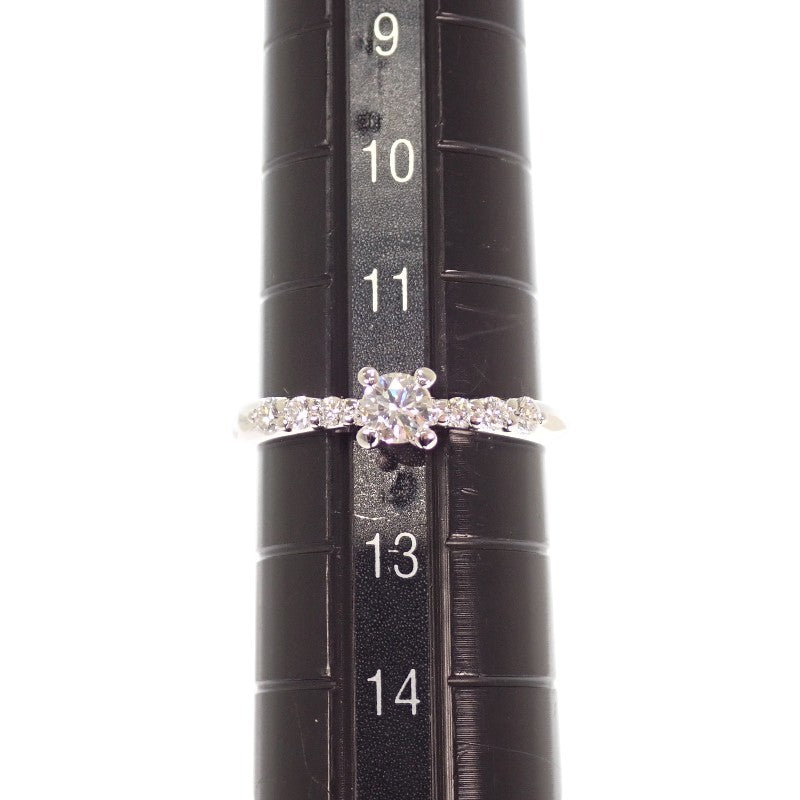 Dior Diamond Ring Pt950 Platinum Diamond Ladies #12 [Used] [A Rank]