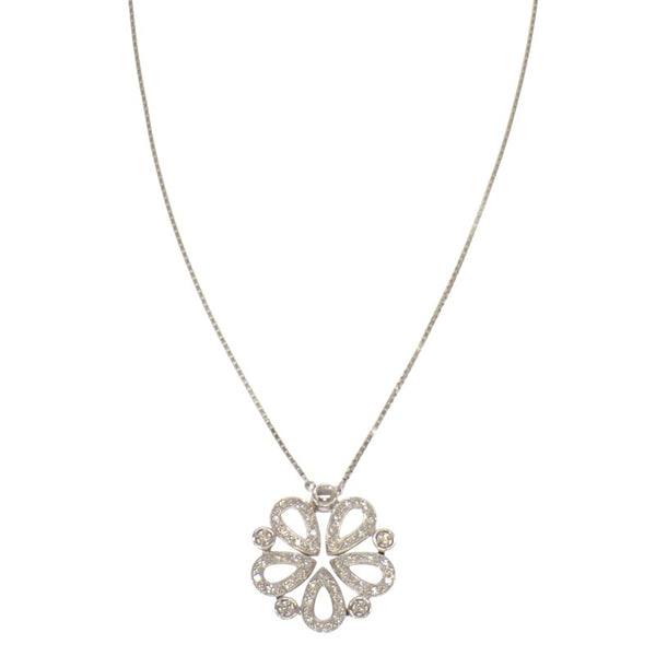 タサキ TASAKI ダイヤモンド マグネット ネックレス K18ホワイトゴールド ダイヤモンド レディース【中古】【Aランク】