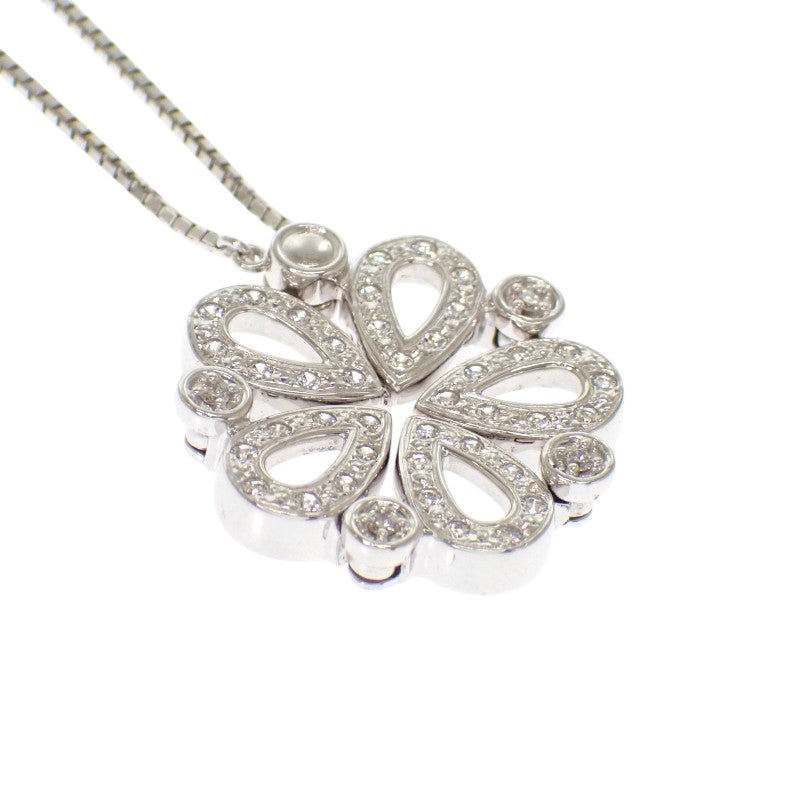 タサキ TASAKI ダイヤモンド マグネット ネックレス K18ホワイトゴールド ダイヤモンド レディース【中古】【Aランク】