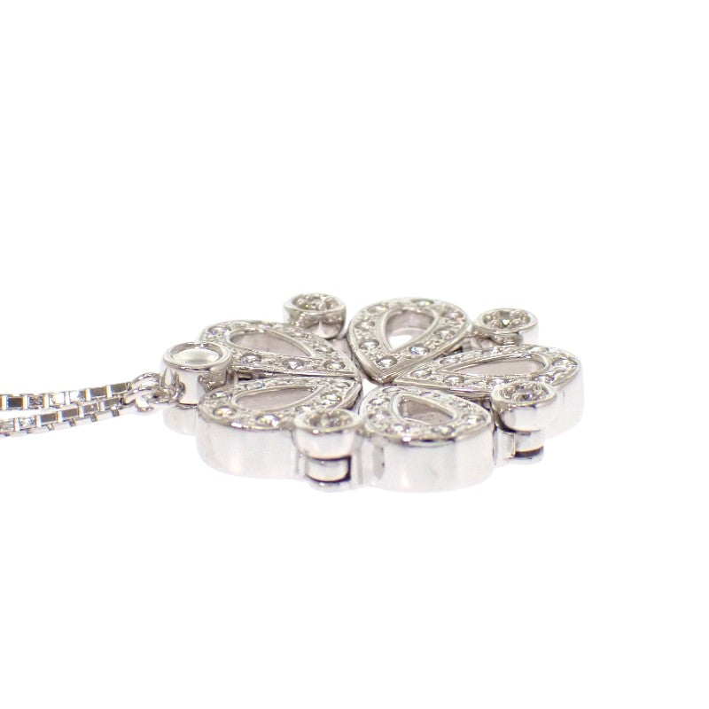 タサキ TASAKI ダイヤモンド マグネット ネックレス K18ホワイトゴールド ダイヤモンド レディース【中古】【Aランク】