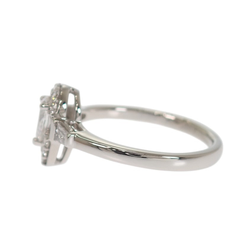 Design Jewelry Pear Shape 12.5 Ring Pt950 Platinum Diamond Ladies [Used] [A Rank]