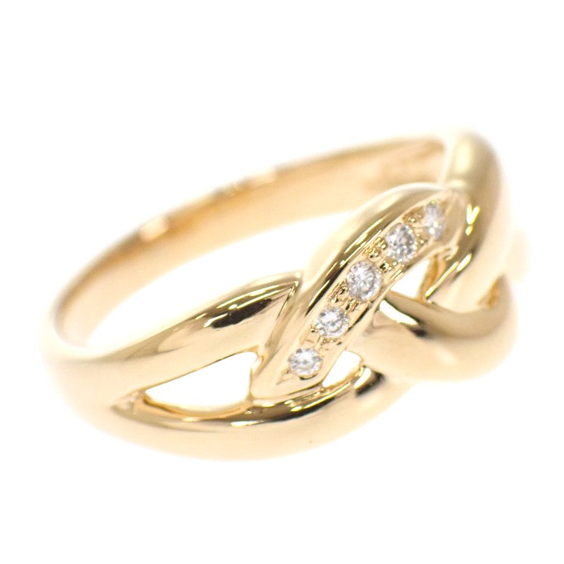 タサキ TASAKI 12号 リング K18イエローゴールド ダイヤモンド レディース【中古】【Aランク】