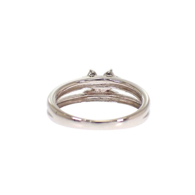 VANDOME Flower Ring Pt900 Platinum Diamond Ladies [Used] [A Rank]