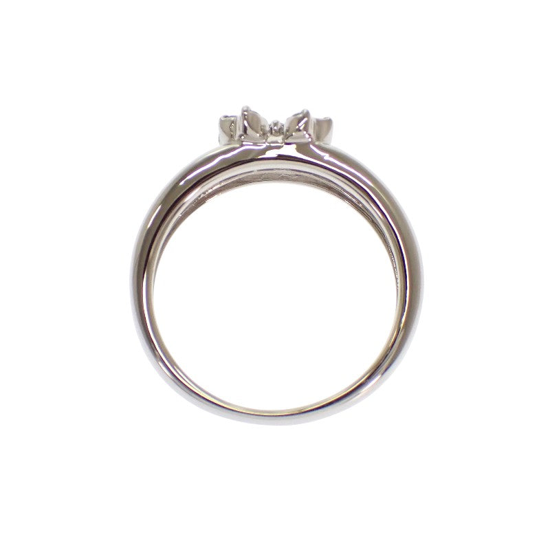 VANDOME Flower Ring Pt900 Platinum Diamond Ladies [Used] [A Rank]
