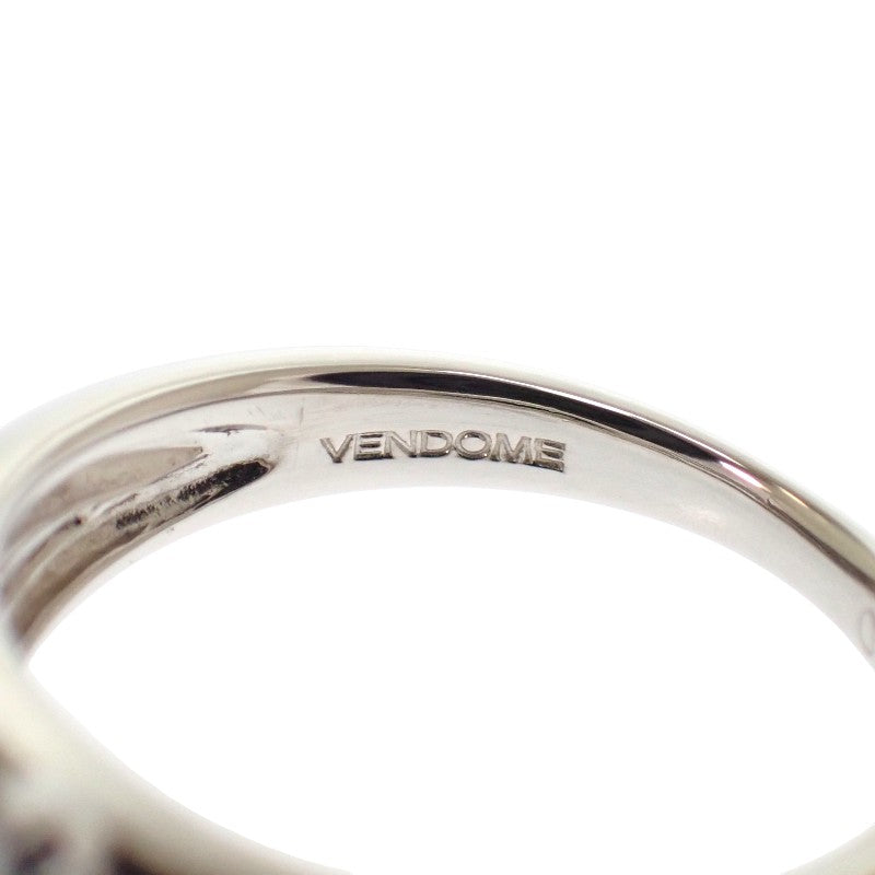 VANDOME Flower Ring Pt900 Platinum Diamond Ladies [Used] [A Rank]