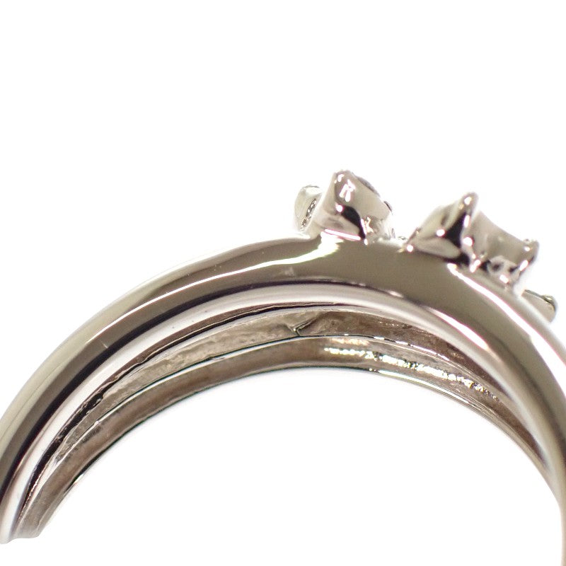 VANDOME Flower Ring Pt900 Platinum Diamond Ladies [Used] [A Rank]
