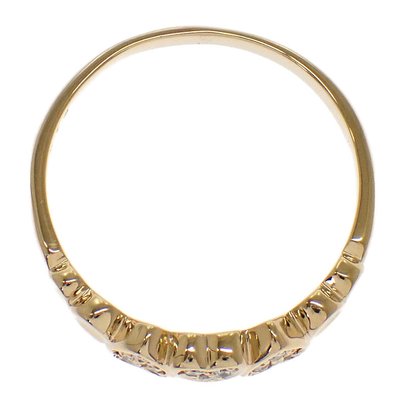 ディオール Dior ハート 14号 リング K18イエローゴールド ダイヤモンド レディース【中古】【Aランク】