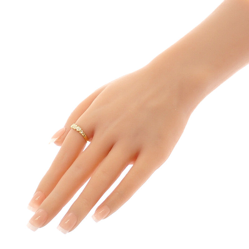 ディオール Dior ハート 14号 リング K18イエローゴールド ダイヤモンド レディース【中古】【Aランク】