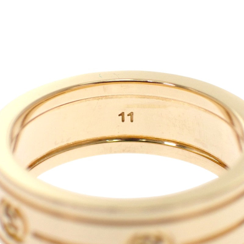 グッチ GUCCI インターロッキングG 11号 リング K18イエローゴールド レディース【中古】【Aランク】