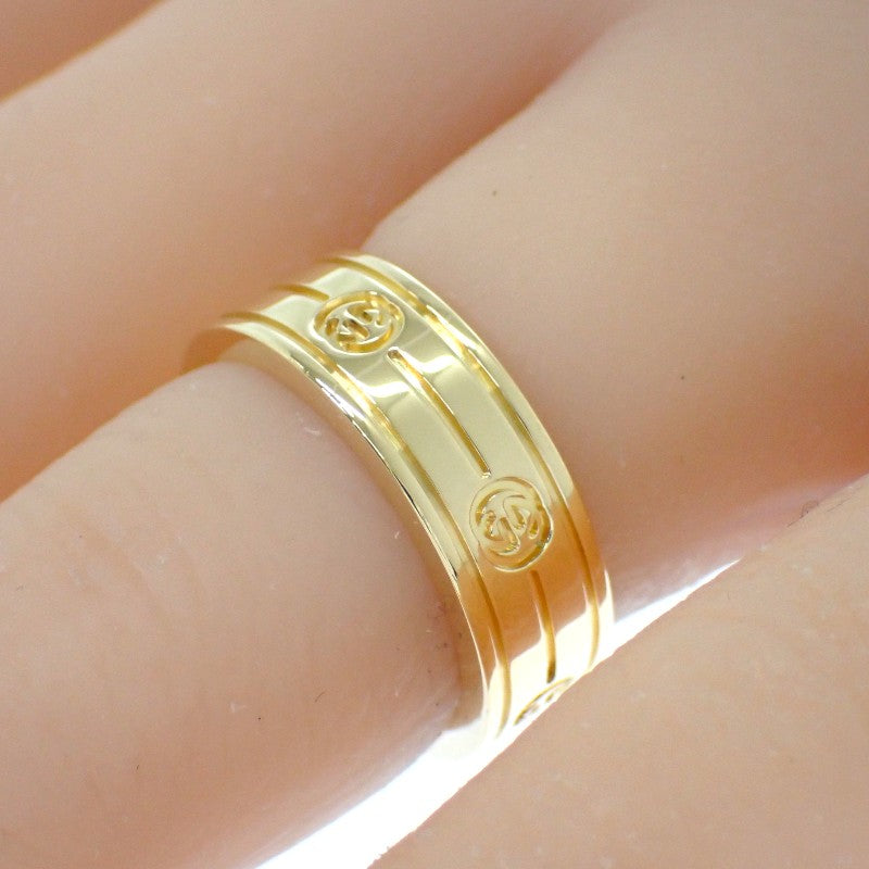 グッチ GUCCI インターロッキングG 11号 リング K18イエローゴールド レディース【中古】【Aランク】