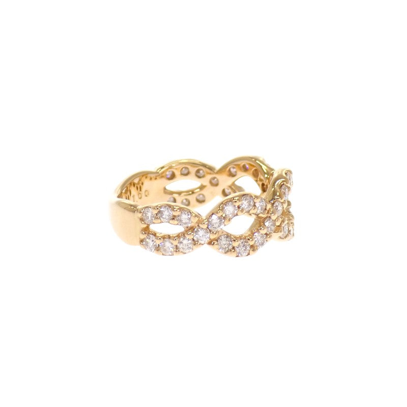Designer Jewelry 11.5 Ring K18 Yellow Gold Diamond Women's [Used] [A Rank]