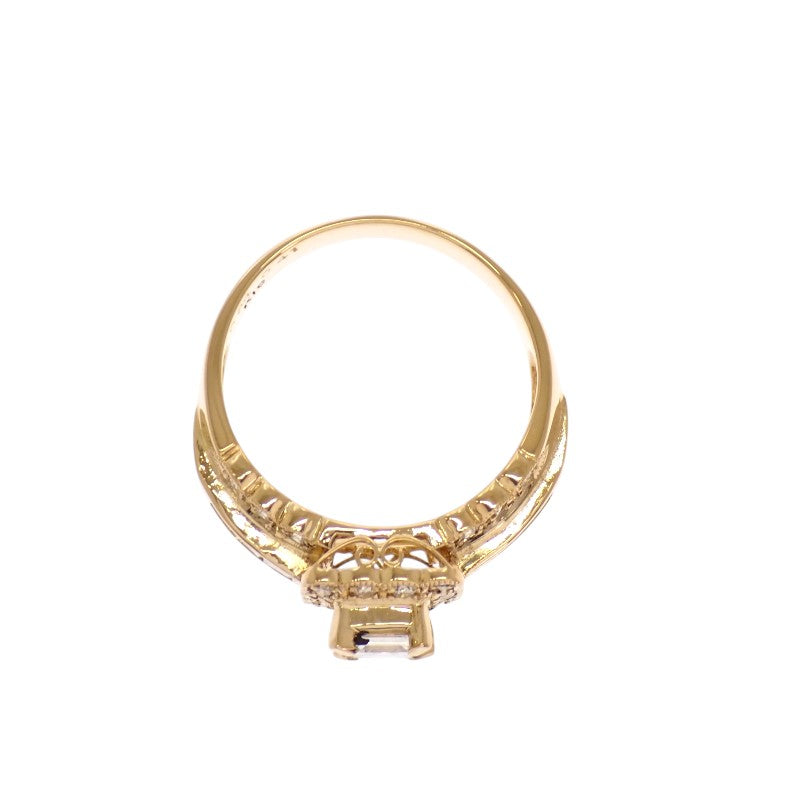 Designer Jewelry Baguette Diamond 11 Ring K18 Yellow Gold Diamond Ladies [Used] [A Rank]