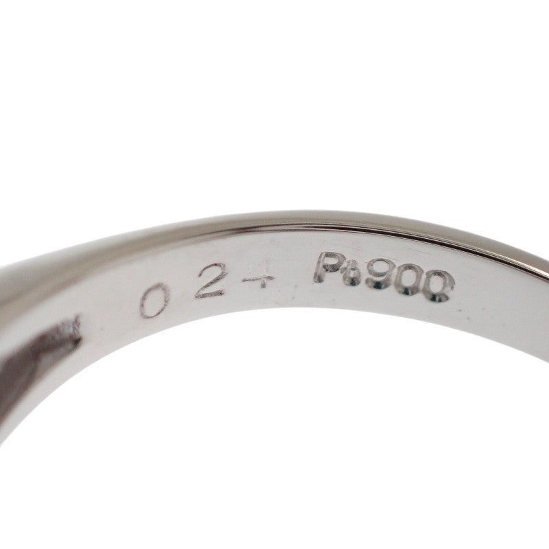 デザインジュエリー 8号 リング Pt900プラチナ ルビー ダイヤモンド レディース【中古】【Aランク】