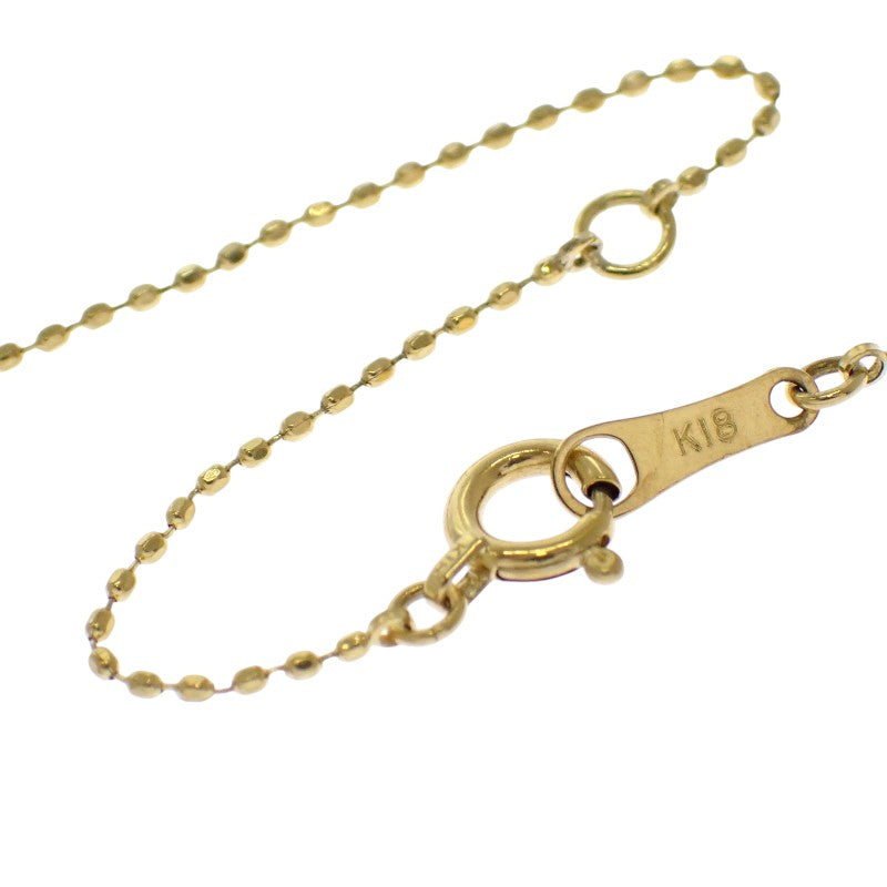 デザインジュエリー ハート ネックレス K18イエローゴールド ダイヤモンド レディース【中古】【Aランク】