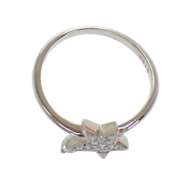 Designer Jewelry Star Ring 12.5 K18 White Gold Diamond Ladies [Used] [A Rank]
