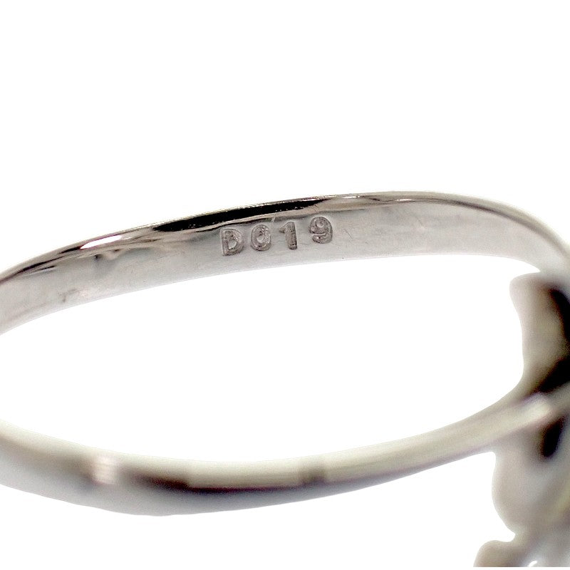 Designer Jewelry Star Ring 12.5 K18 White Gold Diamond Ladies [Used] [A Rank]