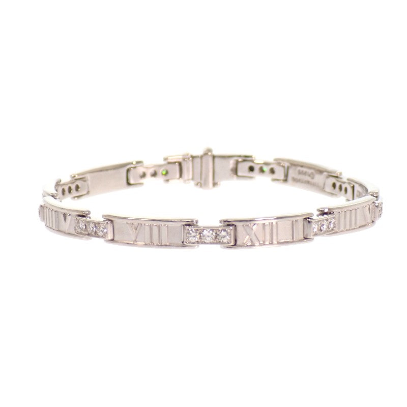 ティファニー TIFFANY&Co. アトラス ブレスレット K18ホワイトゴールド ダイヤモンド レディース【中古】【Aランク】