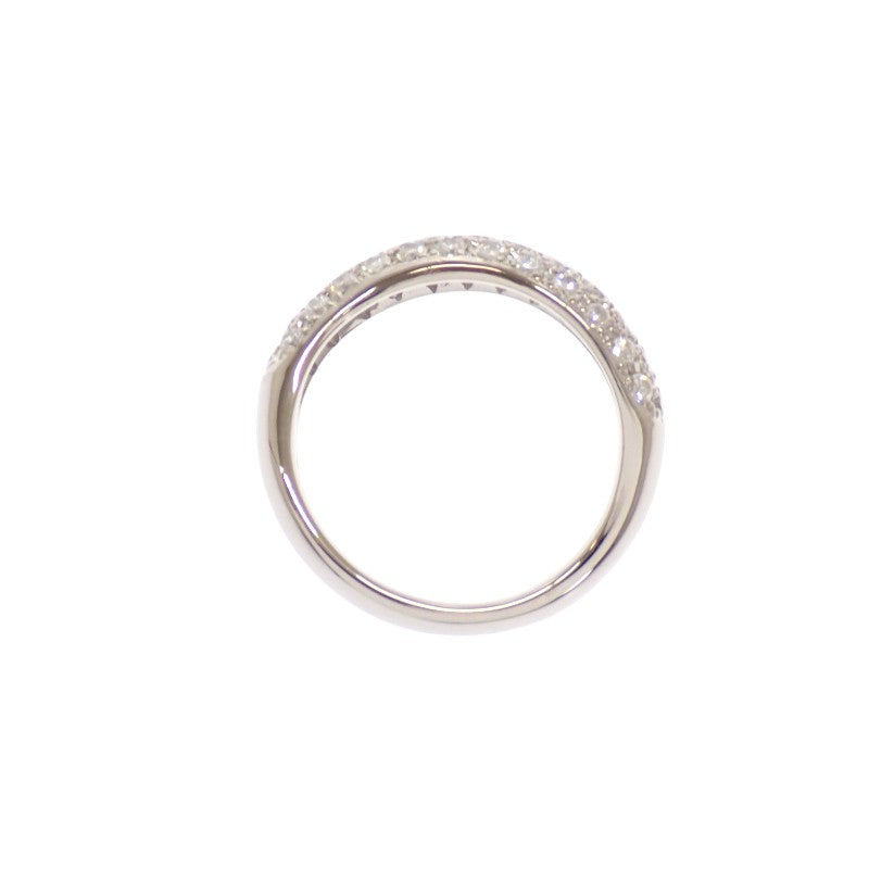 ミラショーン mila schon パヴェダイヤ ウエーブ 13号 リング Pt900プラチナ ダイヤモンド レディース【中古】【Aランク】
