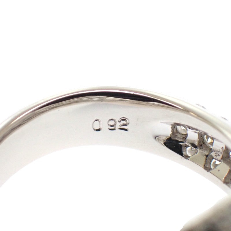 ミラショーン mila schon パヴェダイヤ ウエーブ 13号 リング Pt900プラチナ ダイヤモンド レディース【中古】【Aランク】