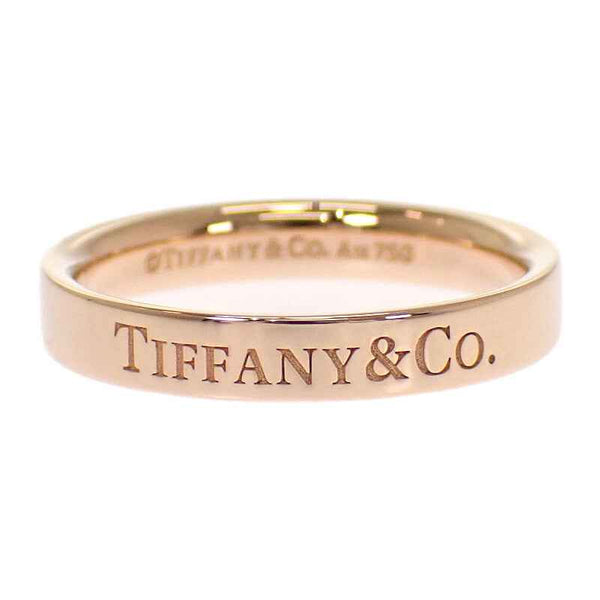 ティファニー TIFFANY&Co. フラット バンド 8.5号 リング K18ピンクゴールド ゴールド レディース【中古】【Aランク】