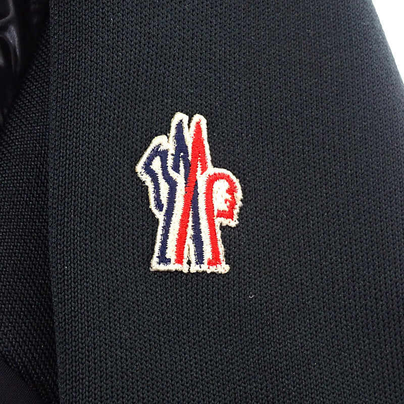 モンクレール MONCLER グルノーブル ダウン切り替え ブルゾン S K20979B00008C9043 ダウンジャケット ナイロン ブラック メンズ【中古】【ABランク】