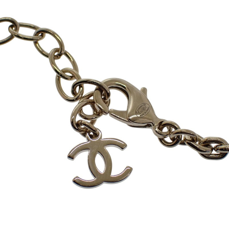 シャネル CHANEL CC チェーン チョーカー ペンダント L25S ABF860B20552 ネックレス メタル ラインストーン ゴールド レディース【中古】【Aランク】