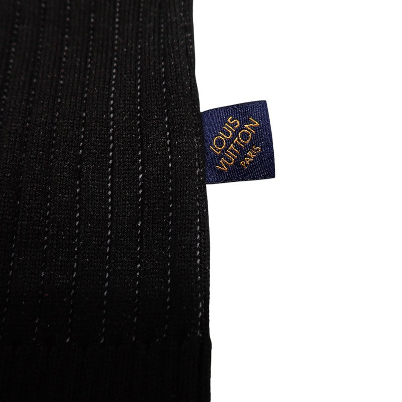 【商談中/対象者以外注文不可】ルイヴィトン LOUIS VUITTON ダミエクルーネック XL ニット コットン ナイロン ブラック メンズ【中古】【ABランク】