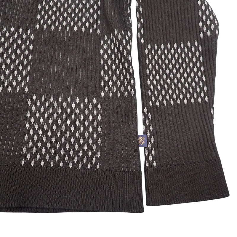 ルイヴィトン LOUIS VUITTON ダミエクルーネック XL ニット コットン