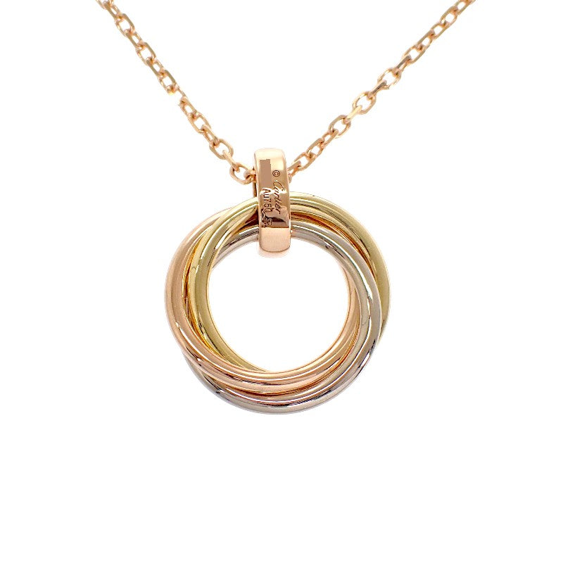 カルティエ CARTIER トリニティ B7058700 ネックレス K18イエローゴールド K18ピンクゴールド K18ホワイトゴールド ダイヤモンド レディース【中古】【Aランク】