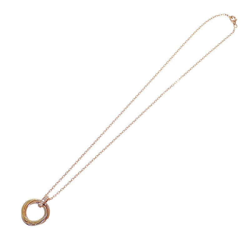 カルティエ CARTIER トリニティ B7058700 ネックレス K18イエローゴールド K18ピンクゴールド K18ホワイトゴールド ダイヤモンド レディース【中古】【Aランク】